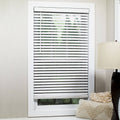 White Cordless Flat Slat Blind B78654