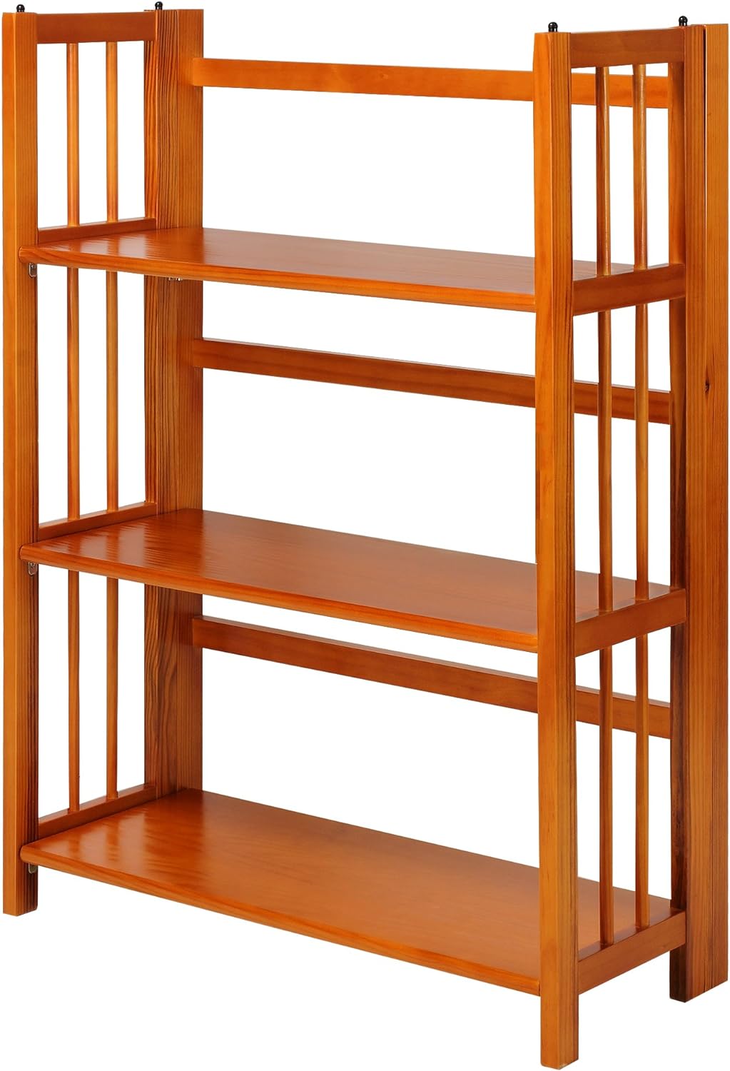 White 3-Shelf Folding Bookcase T615471