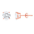18K Rose Gold Diamond Stud Earrings M714750