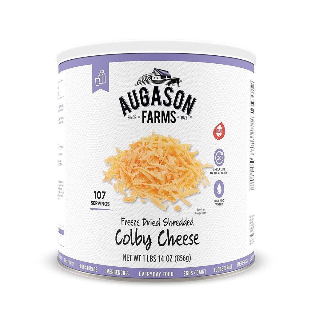 Freeze Dried Shredded Colby Cheese 1 lbs 14 oz No. 10 Can P1939
