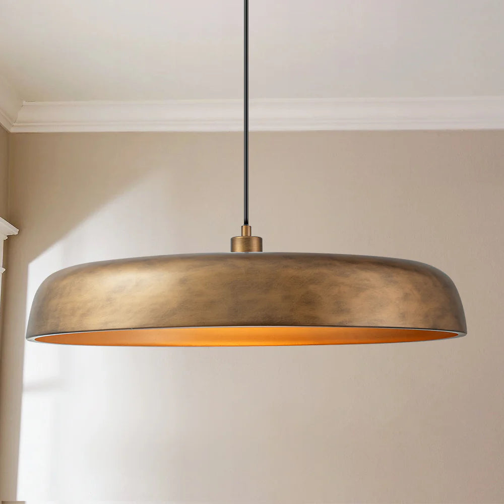 1-Light Dimmable Dome Mid-Century Modern Pendant J833
