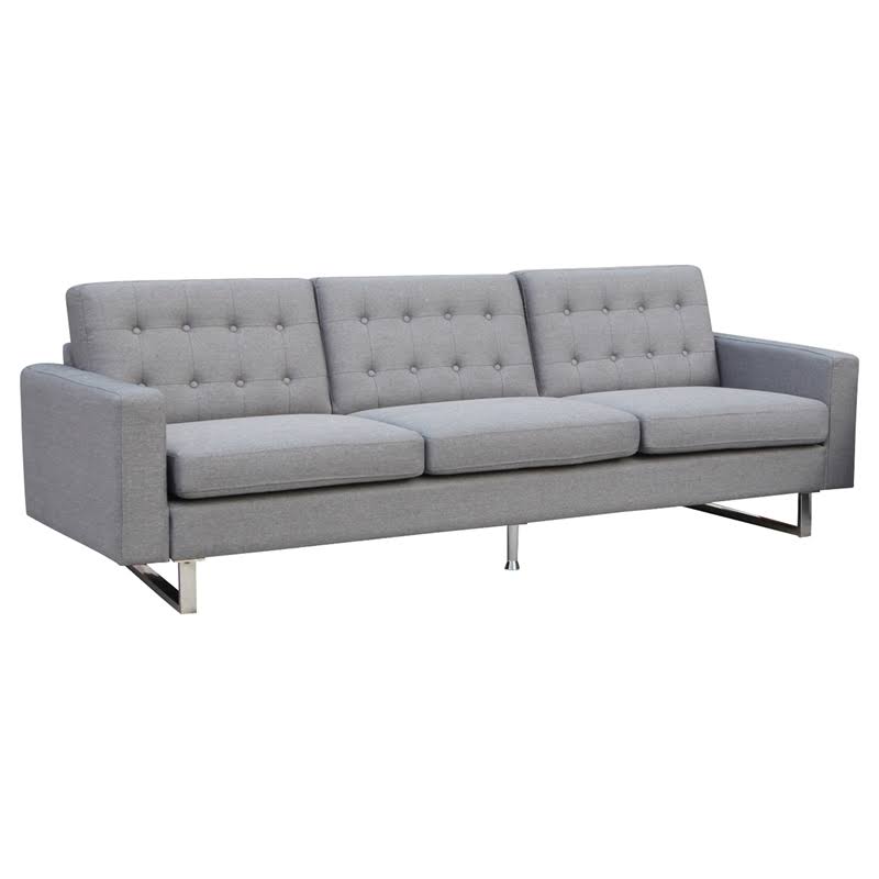 Gray Fabric Sofa R8763