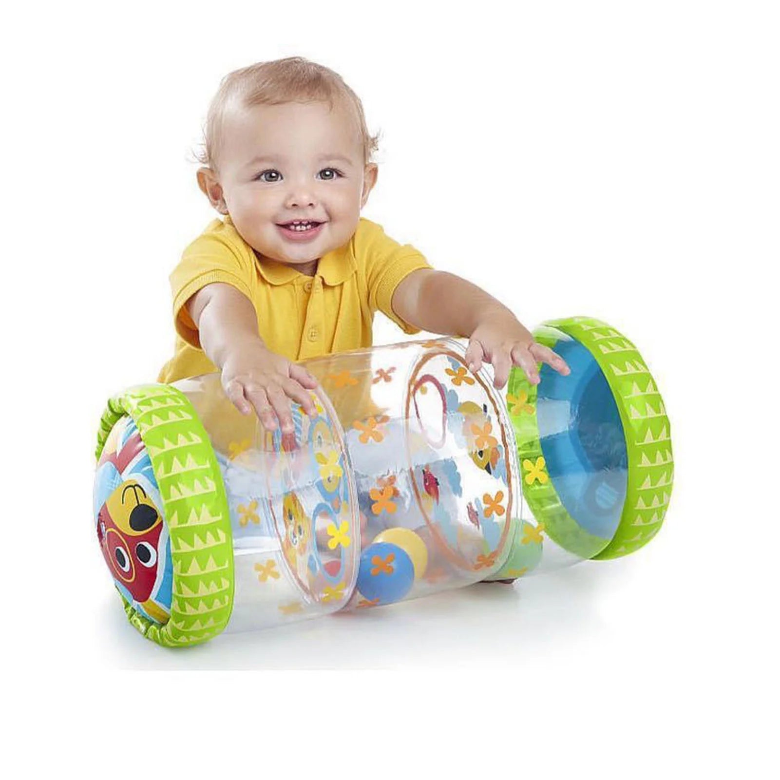 Inflatable Baby Walker Crawling Toy with Bell D770