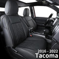 Black & Red Water Proof Faux Leather Seat Covers I41456