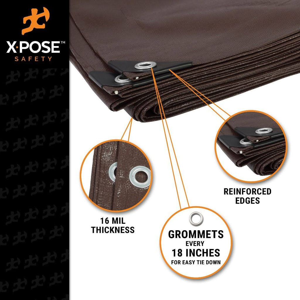 Brown Poly Tarps 18 x 24 G133
