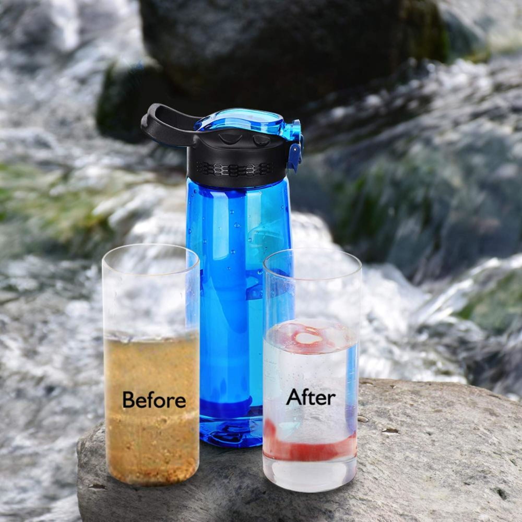 Black Filtered Water Cup E653