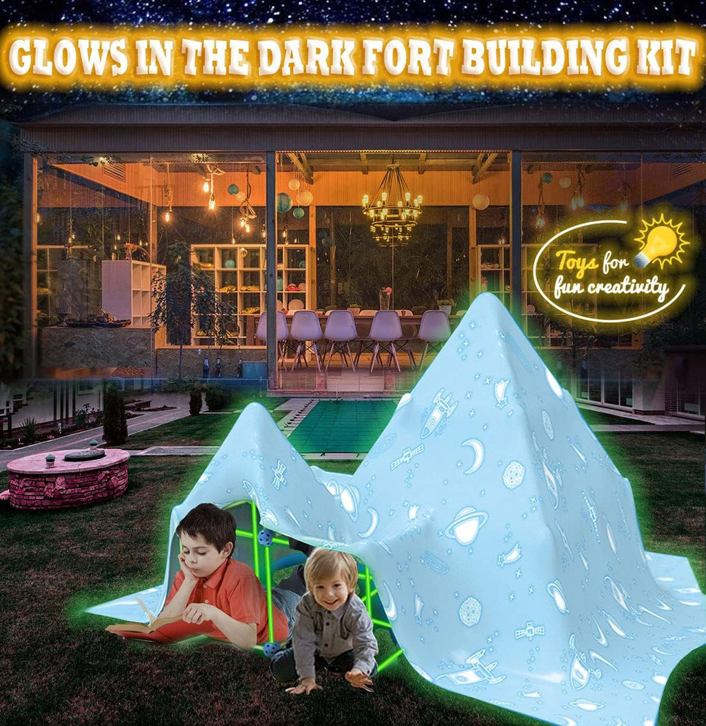 100 Pcs Glow in The Dark STEM Construction Toys Z776691