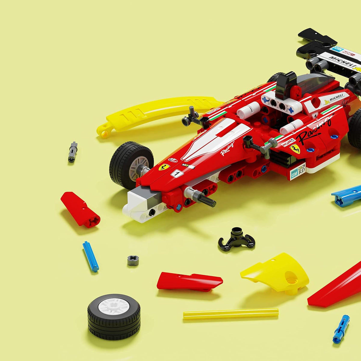228 Pieces Building Pull Back Racecar Toys H46143