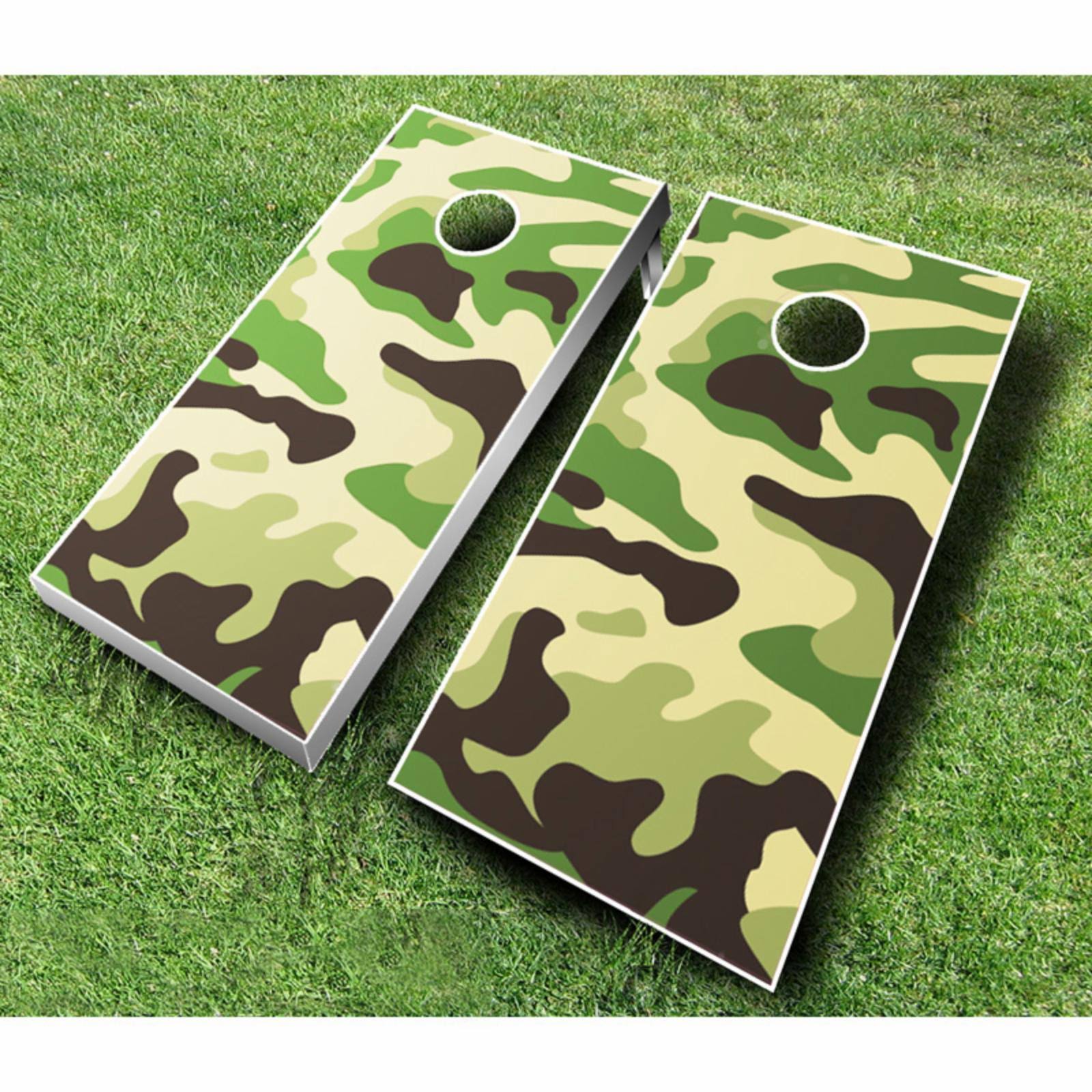 Camo Tournament Cornhole Set Maroon Baby Blue H9911