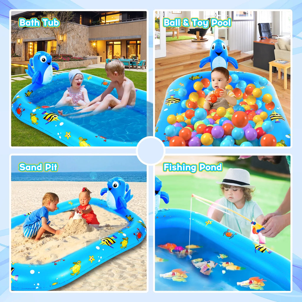 Inflatable Sprinkler Pool 170 * 101cm O297321