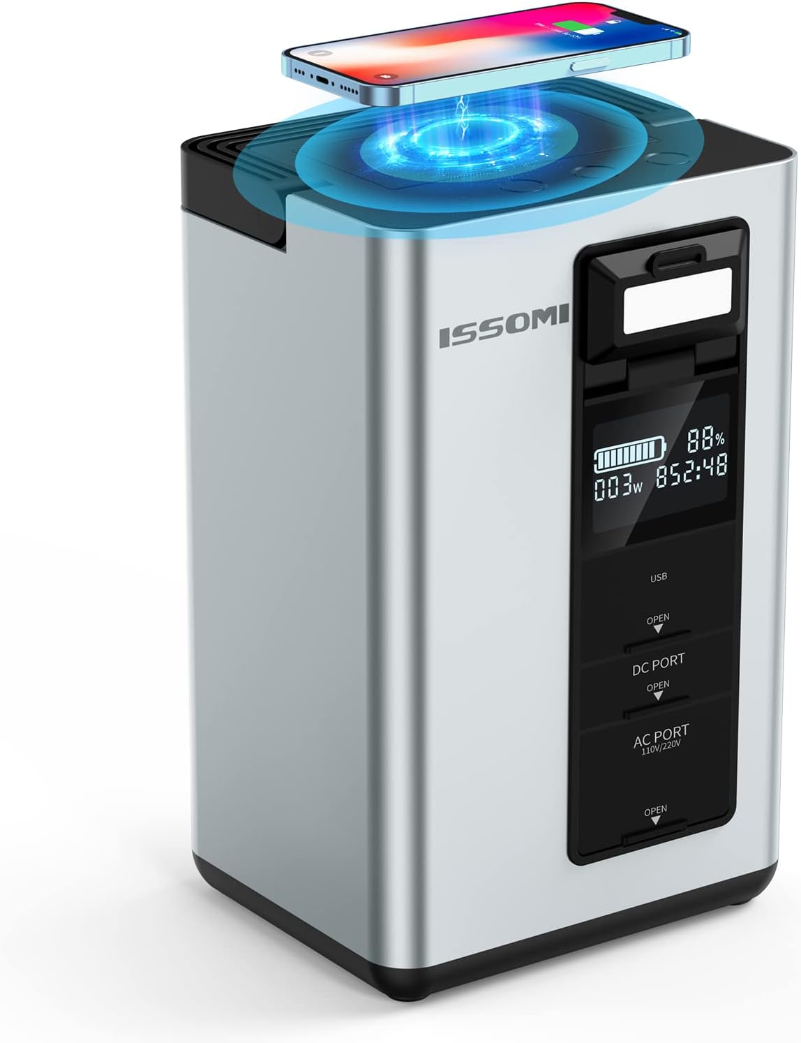 296Wh 80000mAh Portable Power Station with Pure Sine Wave 110V/220V/300W AC T9426