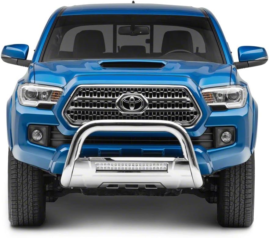 Stainless Steel Bull Bar with Skid Plate and 20-Inch Dual Row LED Light Bar T827818