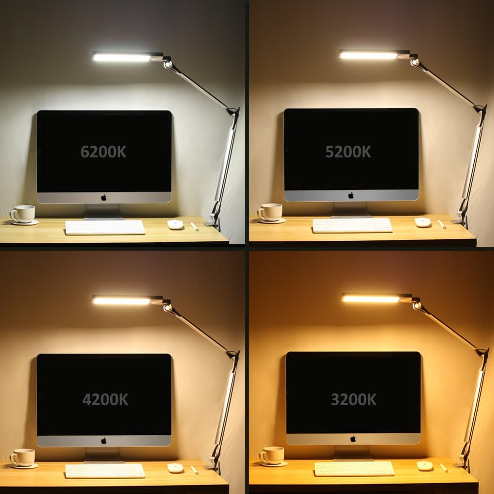 Metal Architect LED Desk Lamp with Clamp C80494