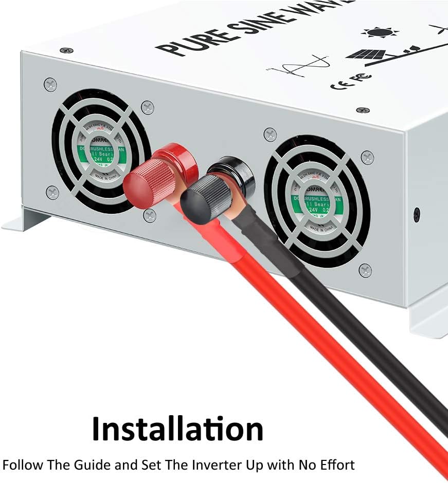 1500W Pure Sine Wave Power Inverter 12VDC to 120VAC I840402