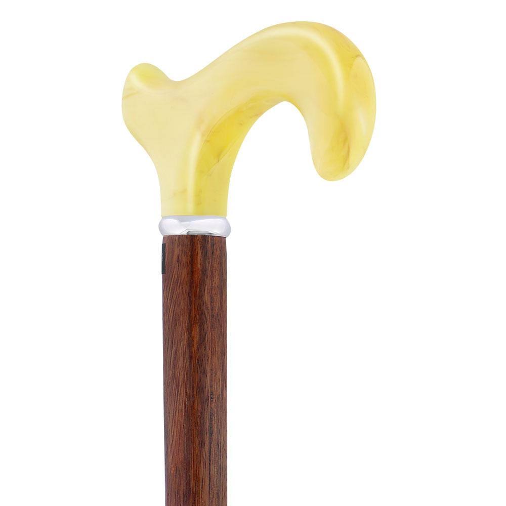 Derby Walking Cane with Genuine Rosewood Shaft and Silver Collar M344264