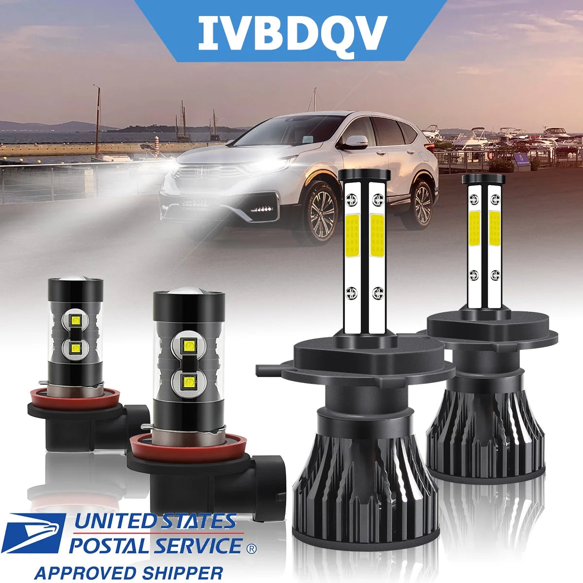 LED Headlight Bulbs 4pcs Z830