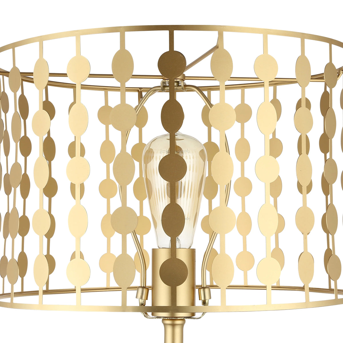 Silver and Gold Mirror Mosaic Table Lamp U133