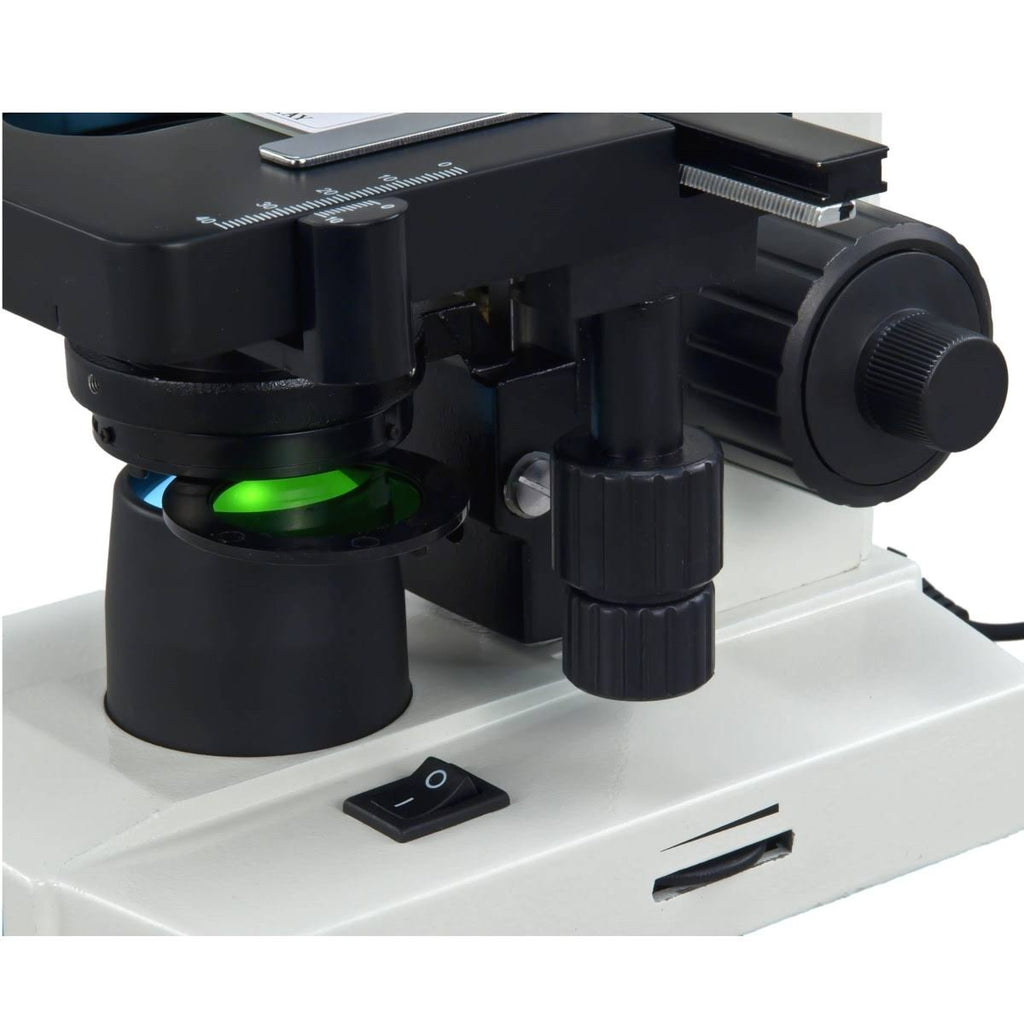 40X-2500X Lab Binocular Biological Compound LED Microscope with Vinyl Carrying Case B1757