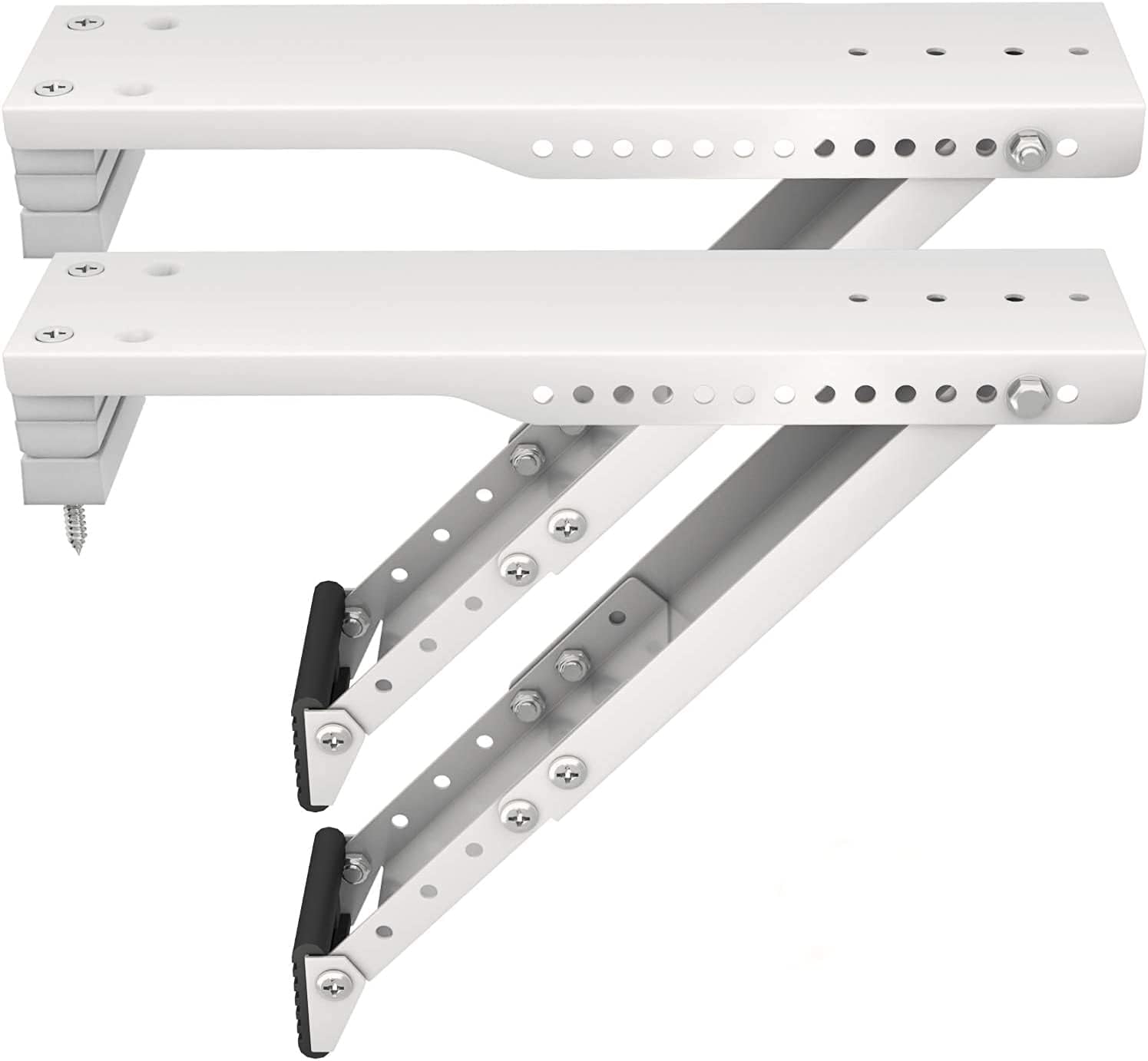Window Air Conditioner Support Bracket, Universal for 5,000-12,000 BTU AC Units, Up to 85lbs, Adjustable Extender Leg, 2-Pack H77040