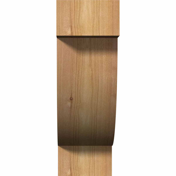 4x22W x 12x22D x 12x22H Alpine Rough Sawn Corbel, Western Red Cedar R505548