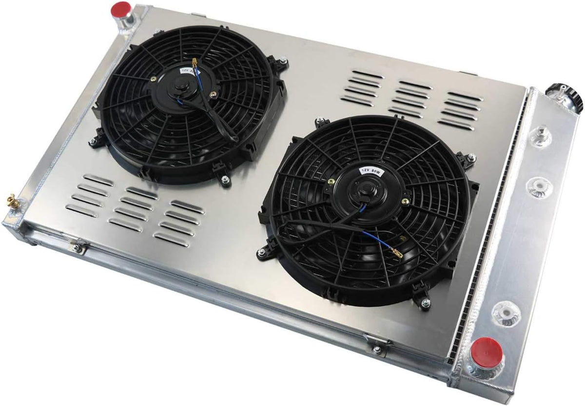 Aluminum Radiator with Shroud and 2x12'' Fan with Thermostat R791