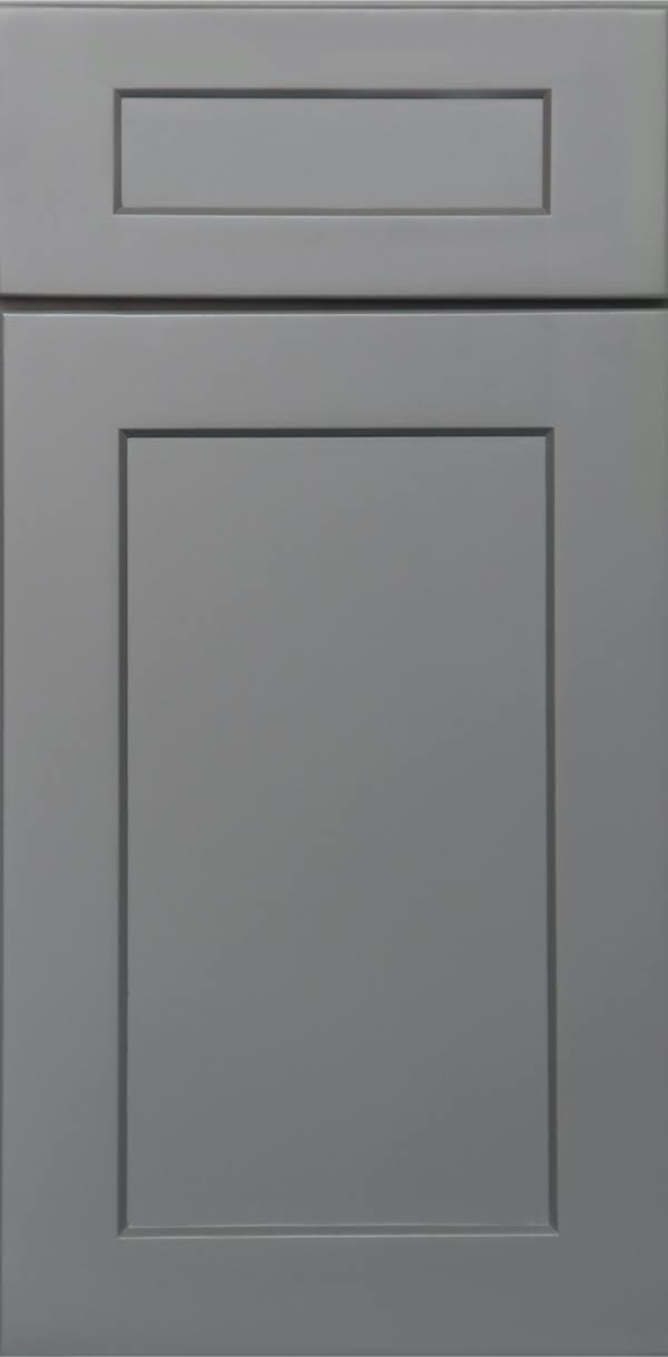 Grey 2 Doors 2 Shelves Wall Cabinet High-Density Fiberboard P845669