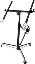 11FT 150LB Drywall Lifter Panel Hoist with Rolling Caster (Yellow) R430718