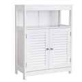 White Wooden Bathroom Cabinet with 2 Door H2605