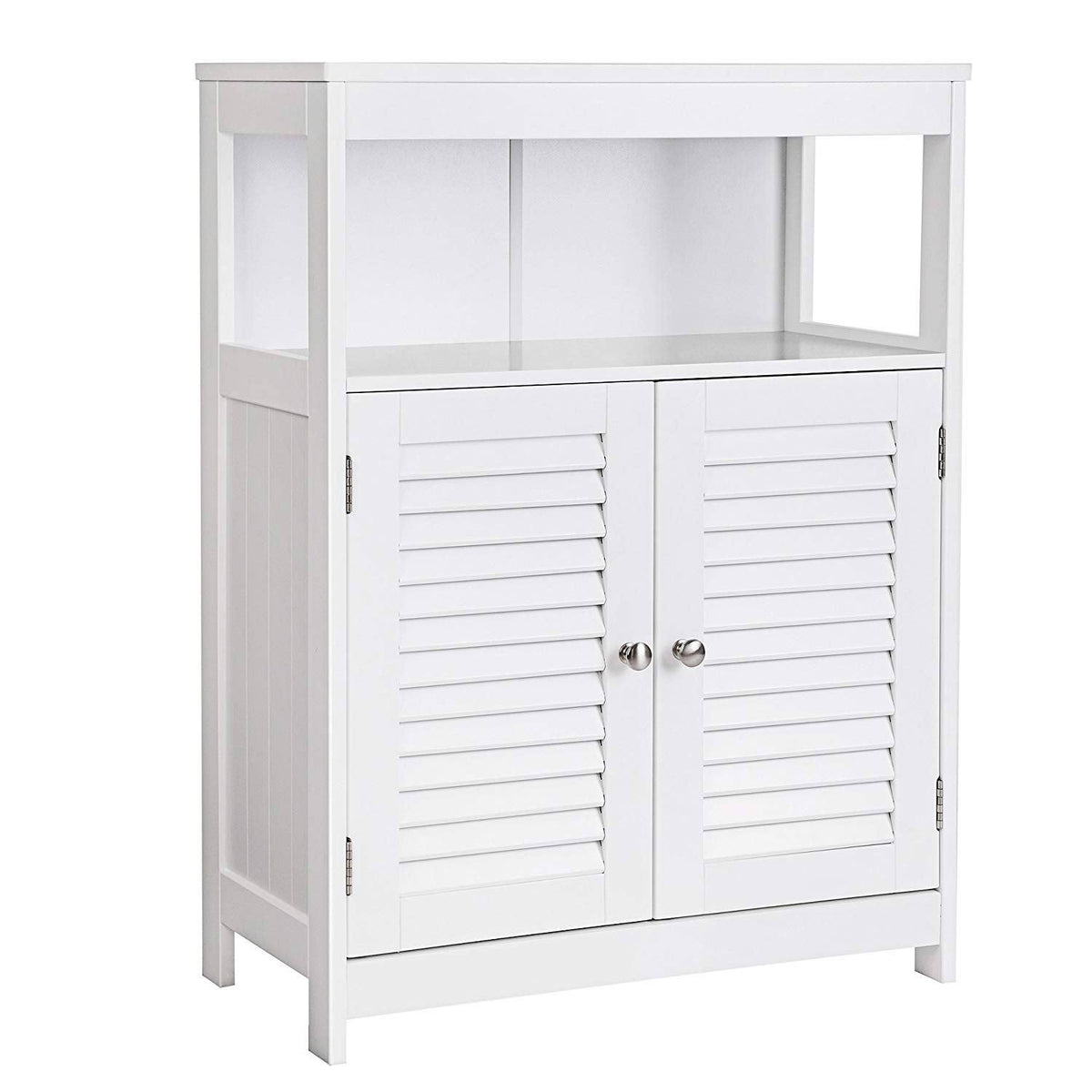 White Wooden Bathroom Cabinet with 2 Door H2605