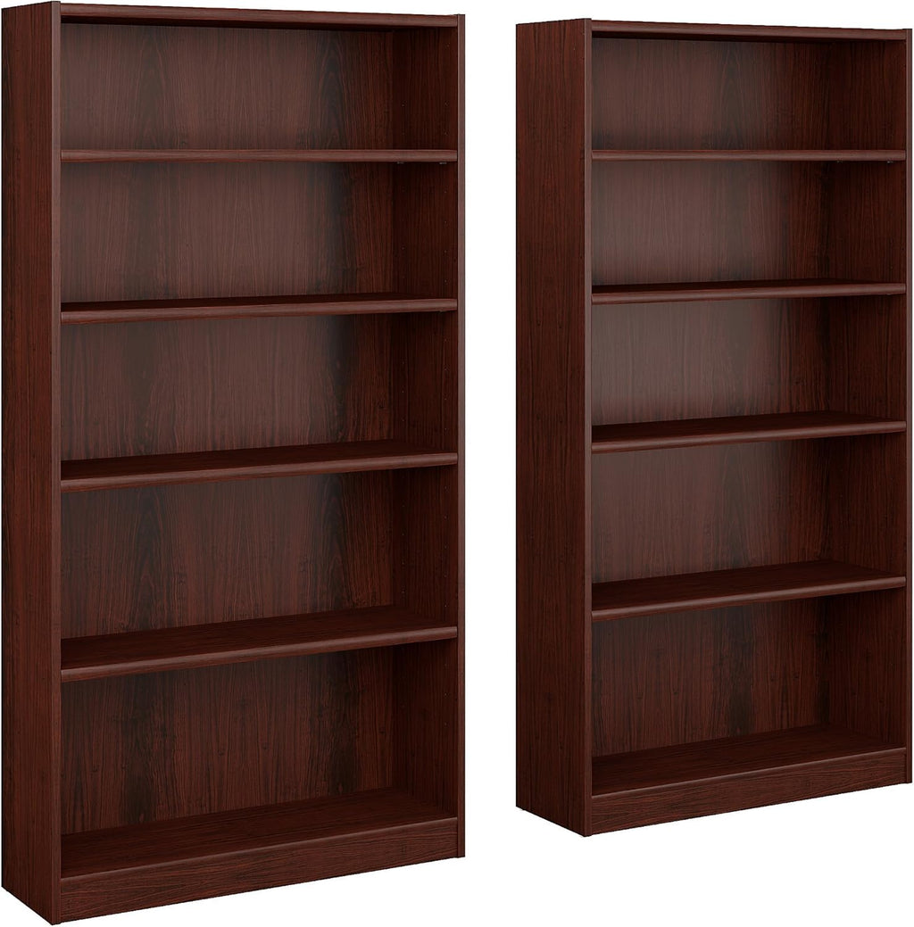2 Shelf Bookcase Set of 2 in Royal Oak P8002