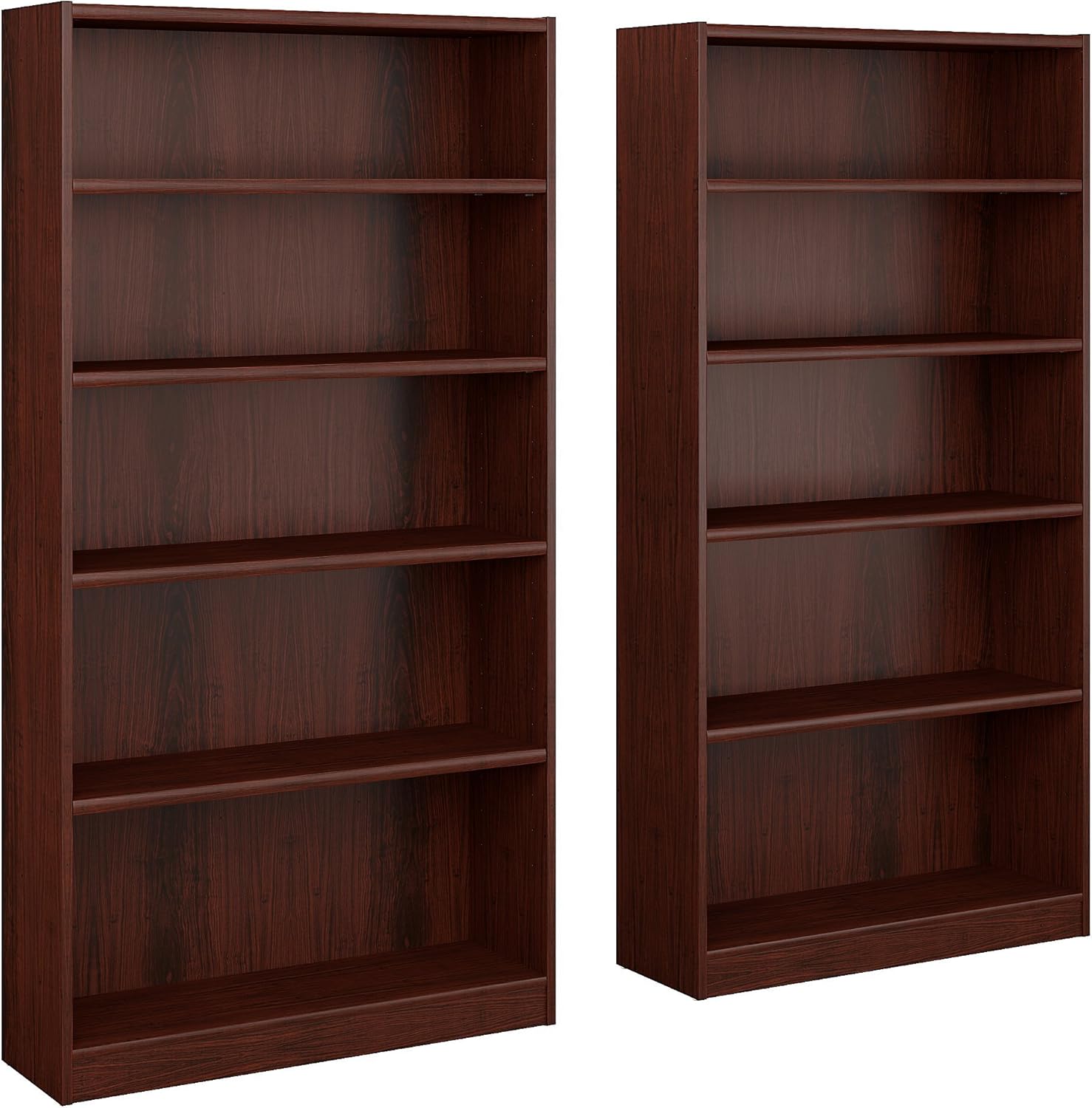 2 Shelf Bookcase Set of 2 in Royal Oak P8002