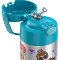 12 Ounce Stainless Steel Vacuum Insulated Kids Straw Bottle H125