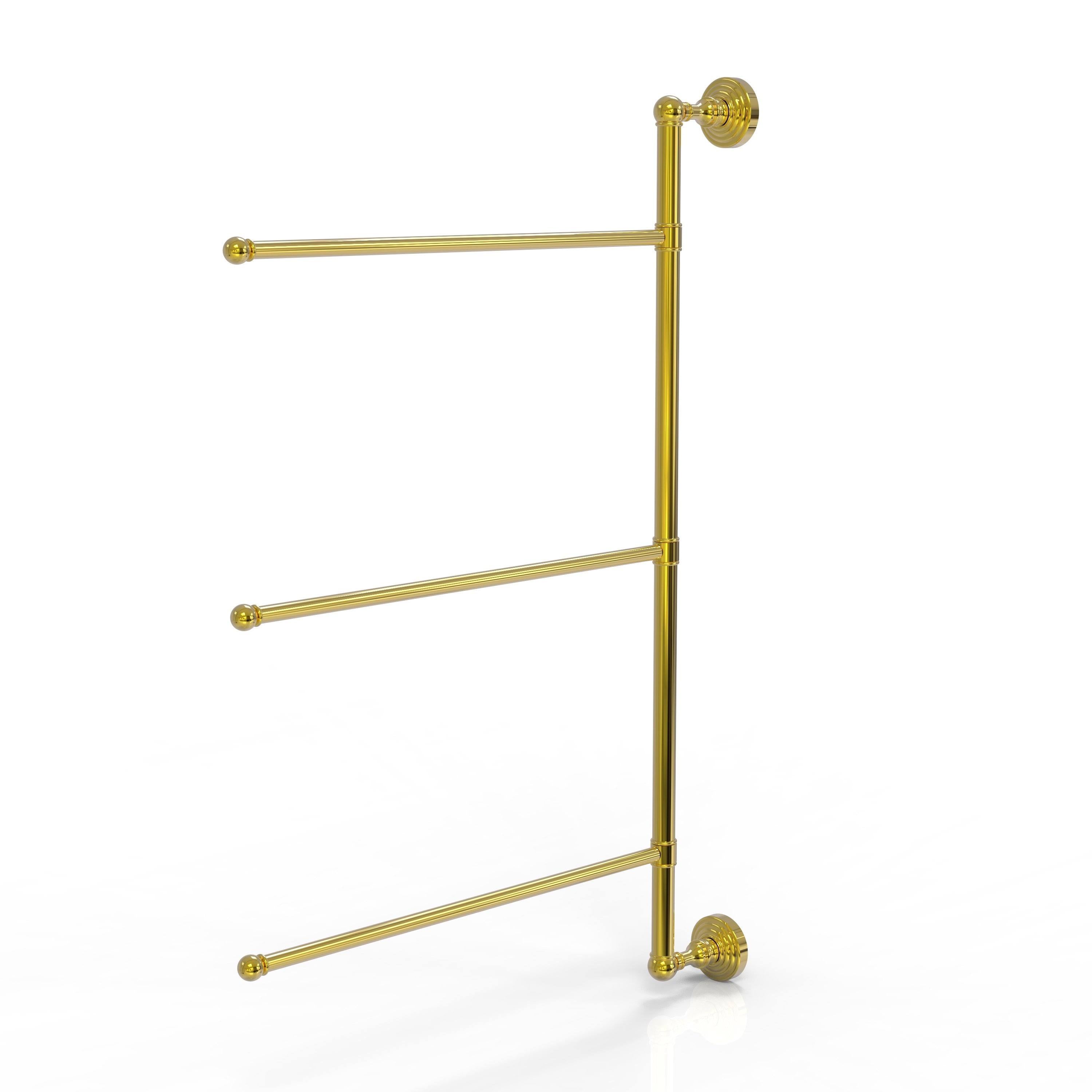 Antique Brass 28-in Swing Arm Towel Bar I532441