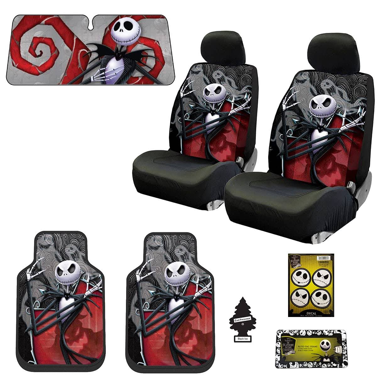 15 Pieces Seat Covers Floor Mat Bundle Set A418889