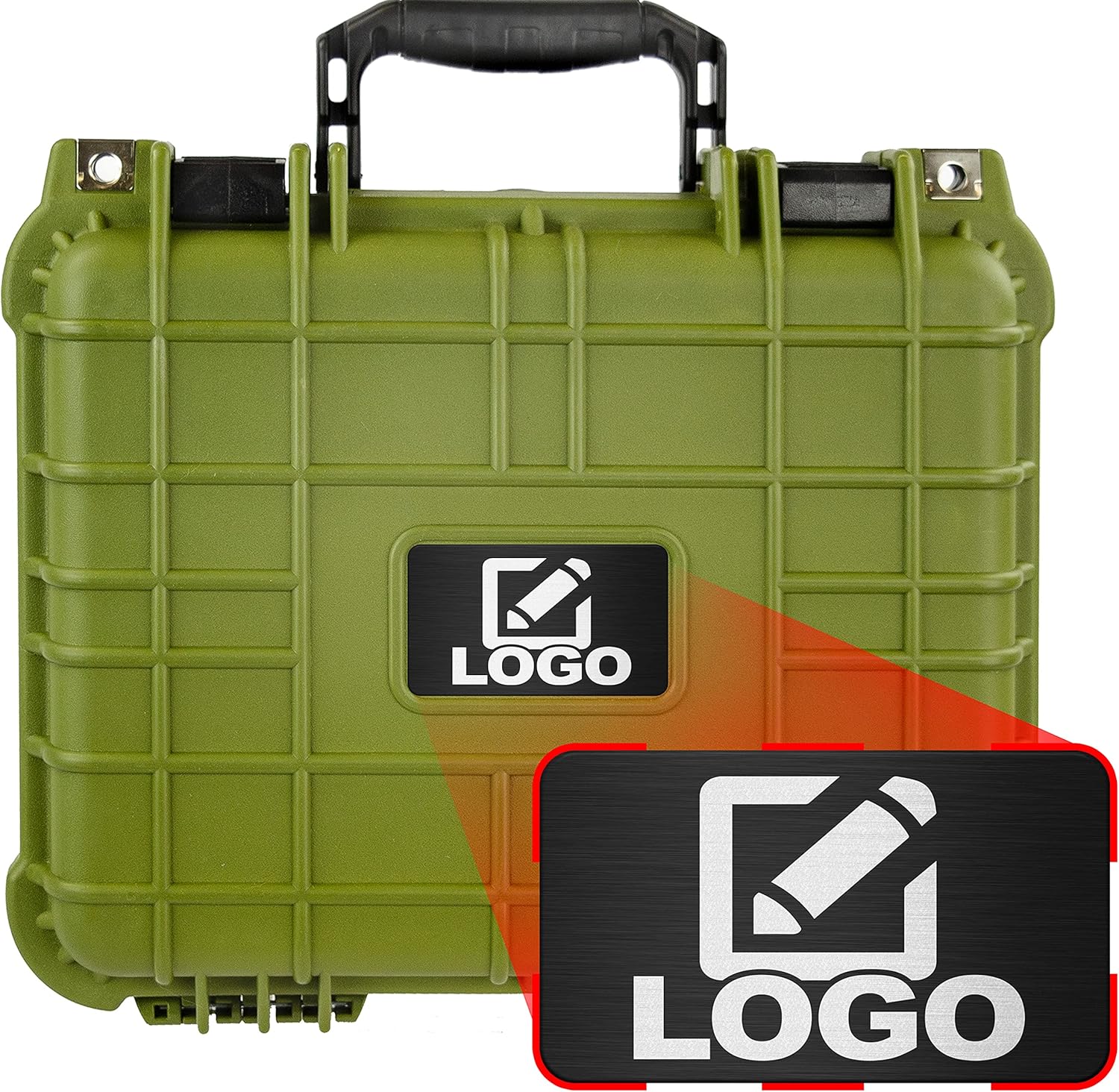 Waterproof Shockproof Hard Case with Foam Pack of 2 I633