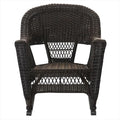 3 Piece Espresso Wicker Rocker Chair Set S779637