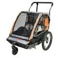 2-Child Bicycle Trailer and Stroller, Orange M477265