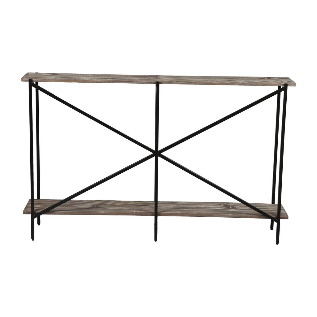 Gray Washed Solid Pine Console Table M35953