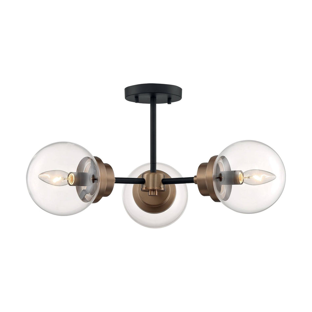 3 Light Semi-Flush Mount Matte X8229