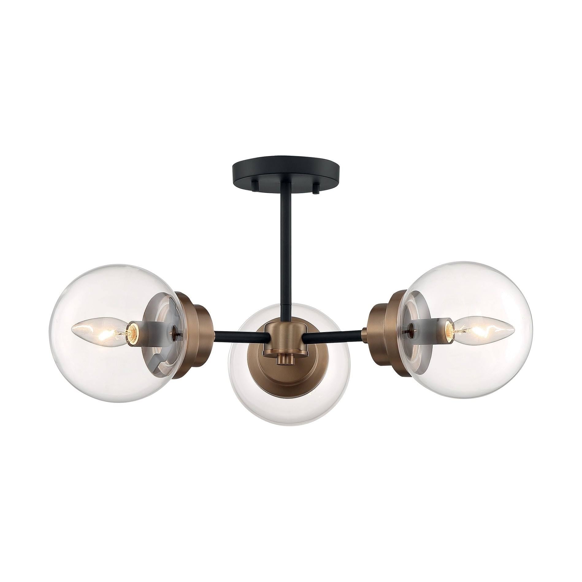 3 Light Semi-Flush Mount Matte X8229
