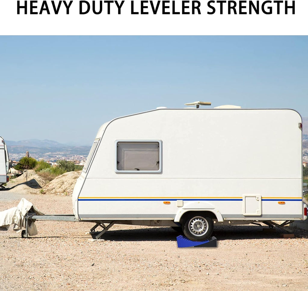 Camper Leveler Kit 2 Pacs with Two Curved Levelers, Two Chocks, and Two Rubber Grip Mats T8903