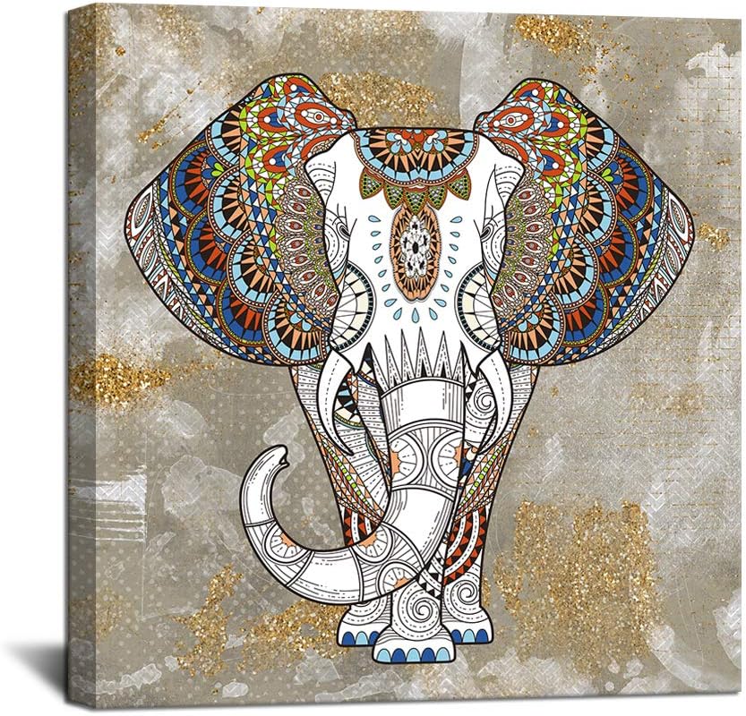 Elephant Canvas Wall Art Framed Painting Prints H59221