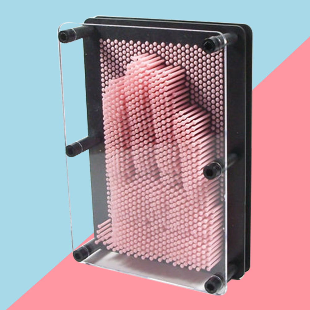 Small Size Pink 3-Dimensional Pin Art Board Toy S92179