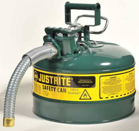 Green Type II Safety Can, 2.5 Gallon M418
