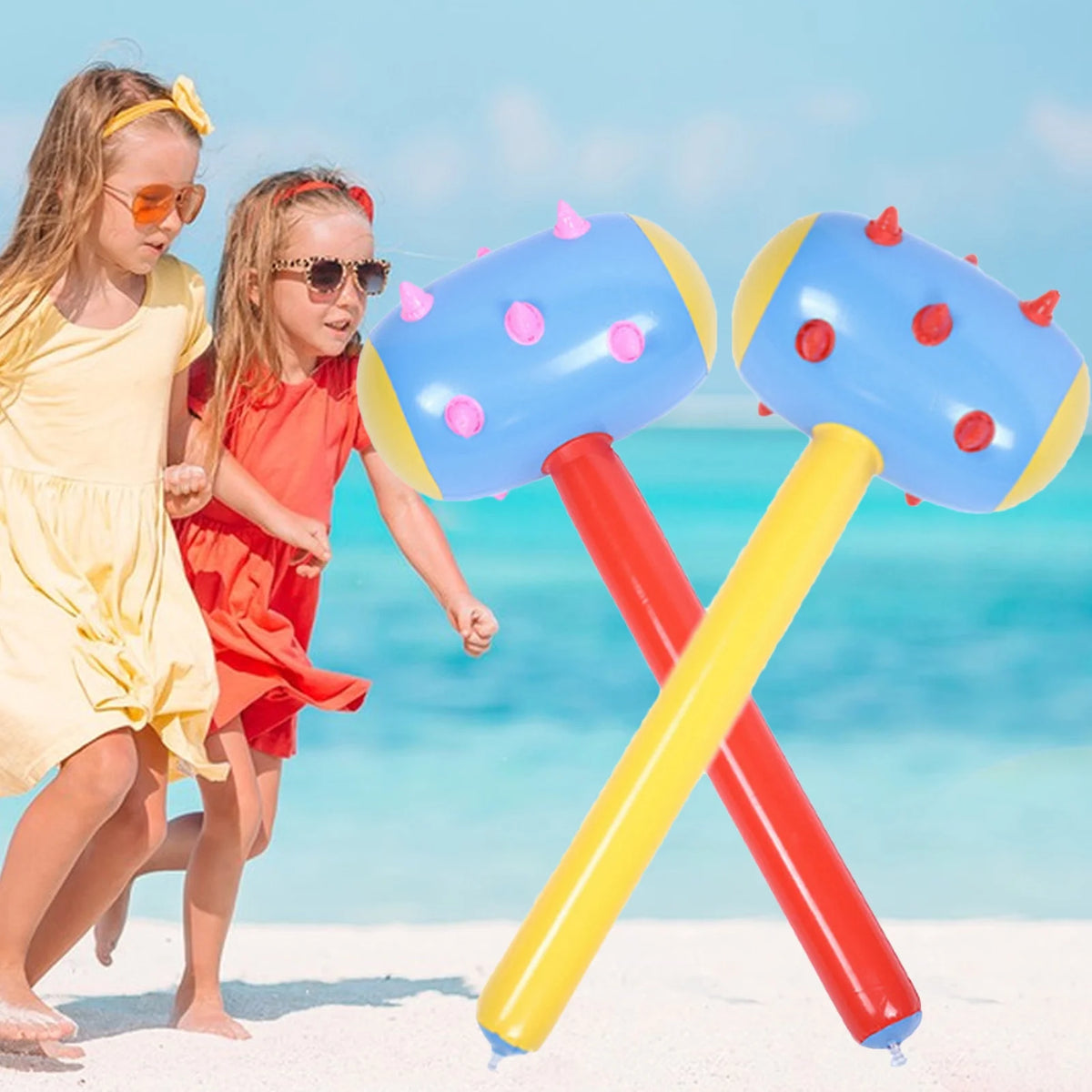 Inflatable Toy PVC Wolf Teeth Hammer R9923