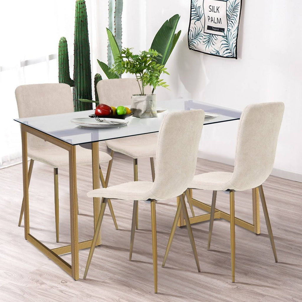 Dark Grey Upholstered Dining Chair (Set of 4) E8730