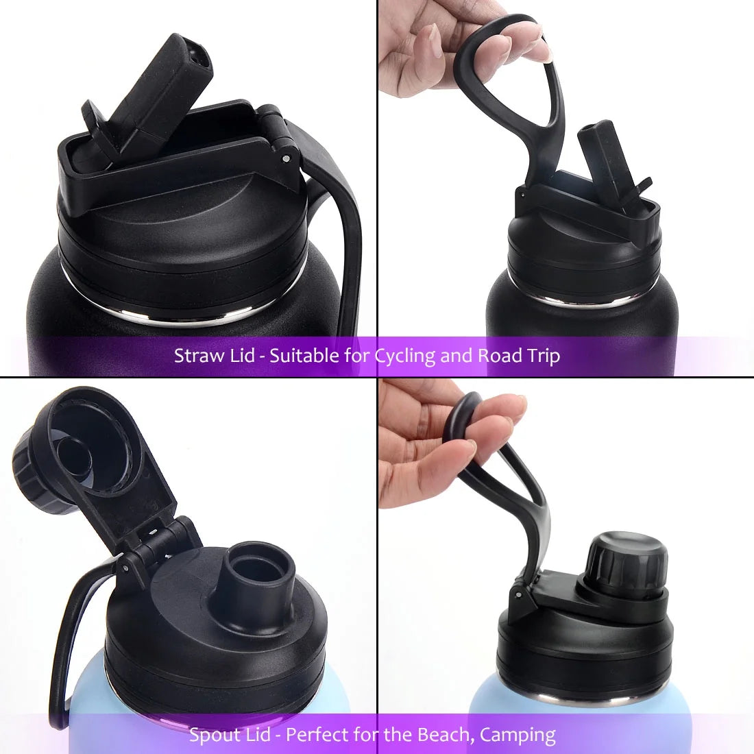 40 oz Double Wall Vacuum Insulated Stainless Steel Water Bottle P67532
