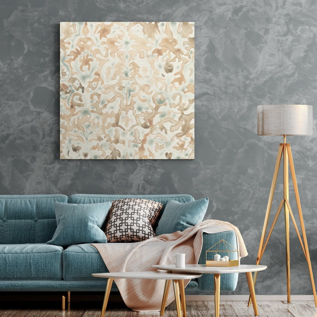 Terracotta Garden Tile II Gallery Wrapped Canvas 10x10 A6033
