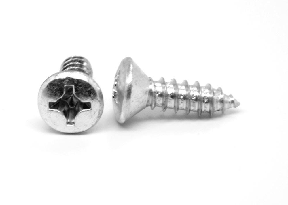 8-18 x 1 1/4 x 22 Sheet Metal Screw Phillips Oval Head Type AB Low Carbon Steel Zinc Plated M466