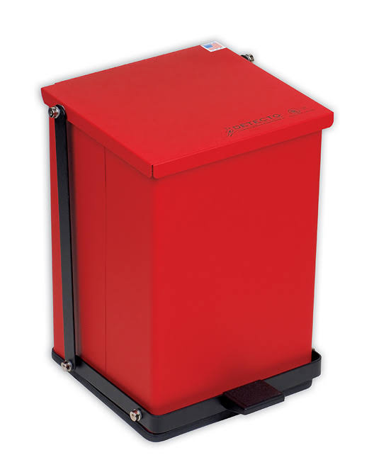 Red 32 Quart Step-On Can J779